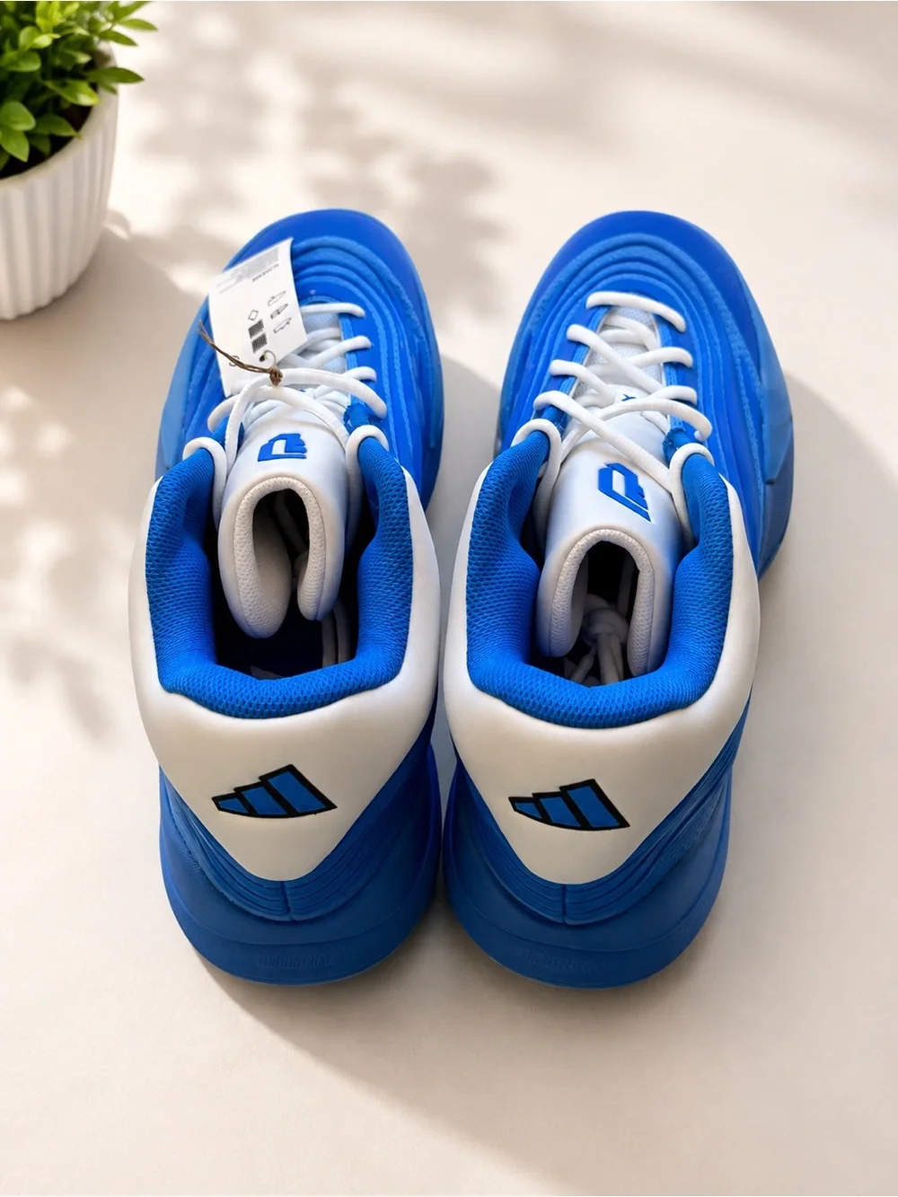 Adidas Dame X Basketball Shoes Blue White Men’s Size 10.5 Athletic Sneakers